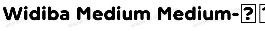 Widiba Medium Medium字体转换 Widiba Medium Medium字体转换
